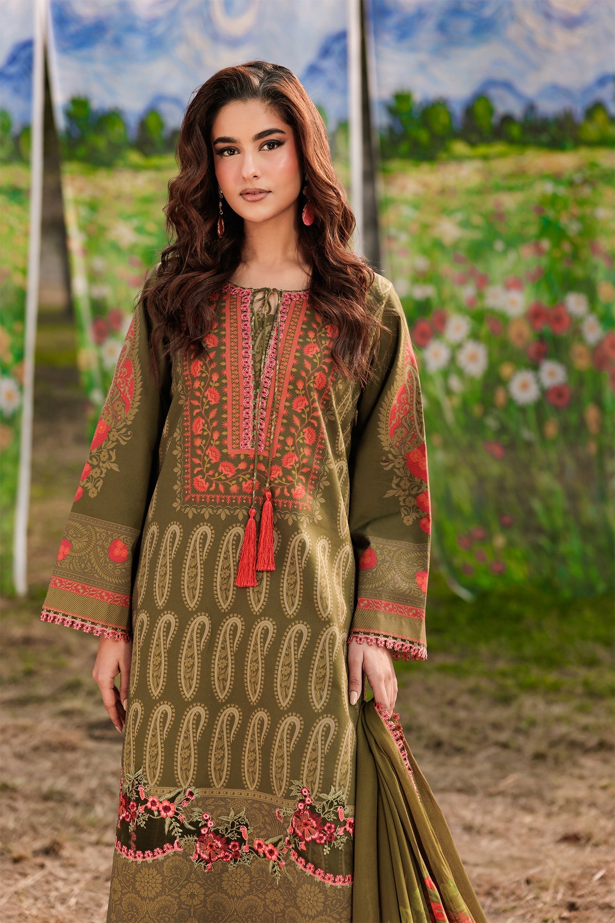 3-PC Unstitched Embroidered Lawn Collection CC6-11