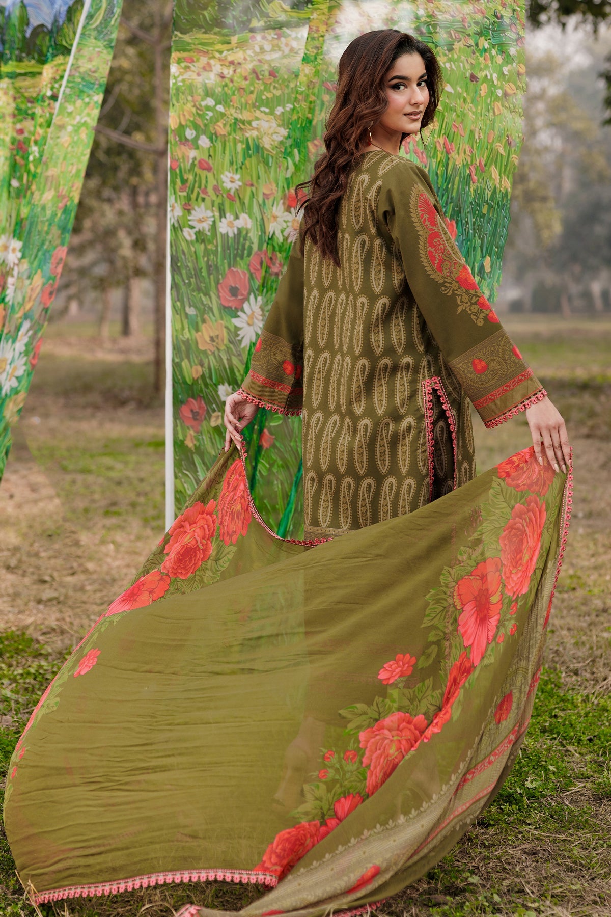 3-PC Unstitched Embroidered Lawn Collection CC6-11