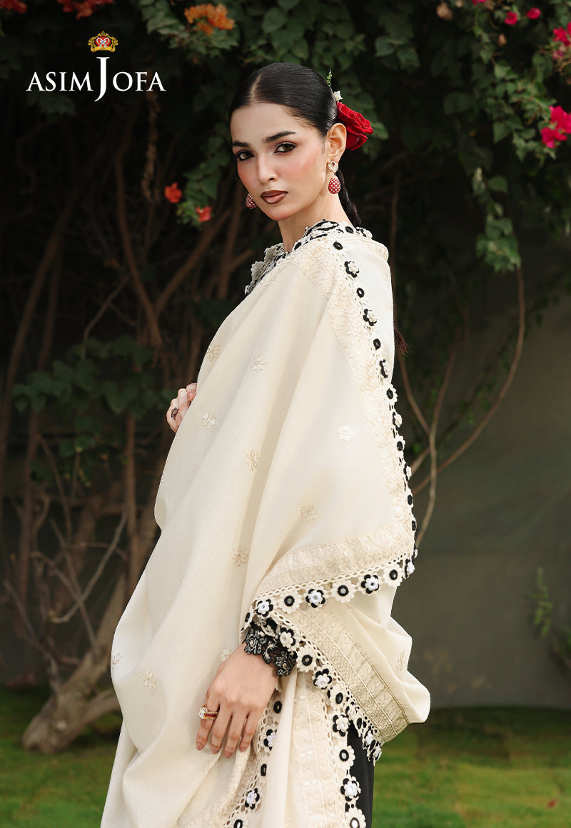 AJULC-01 Embroidered Chikankari Unstitched 3 Pcs