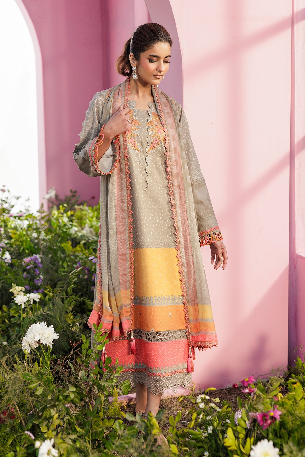 3-PC Unstitched Embroidered Lawn Collection CC6-15