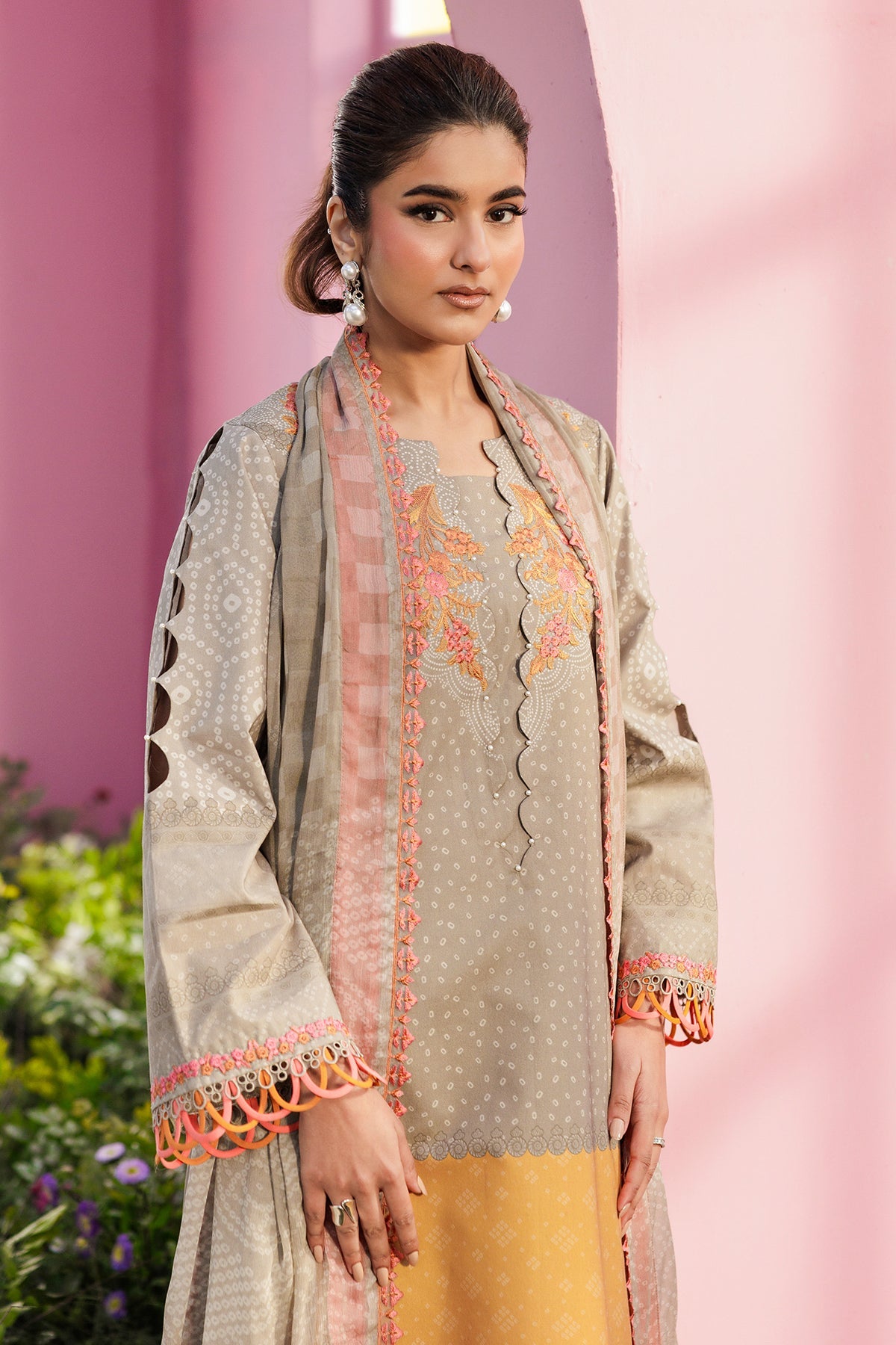 3-PC Unstitched Embroidered Lawn Collection CC6-15