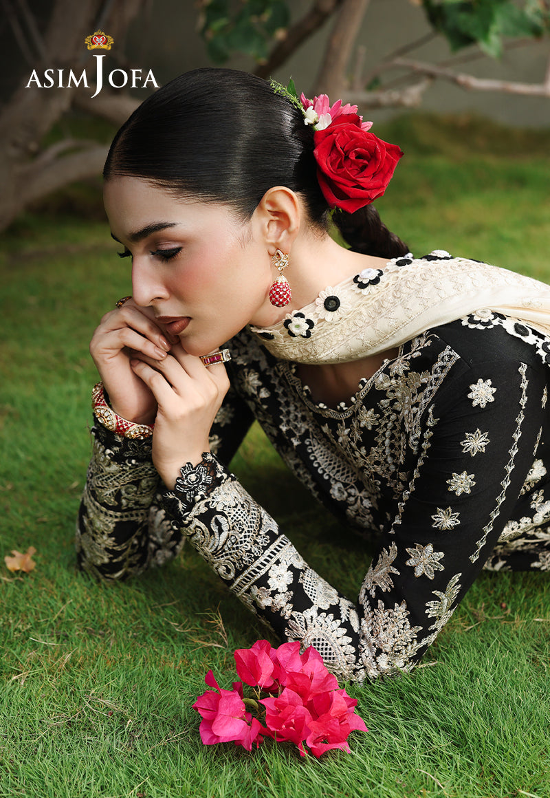 AJULC-01 Embroidered Paper Cotton Unstitched 3 Pcs
