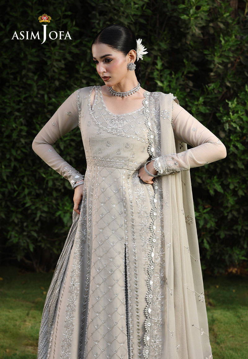 AJULC-08 Embroidered Chikankari Unstitched 3 Pcs