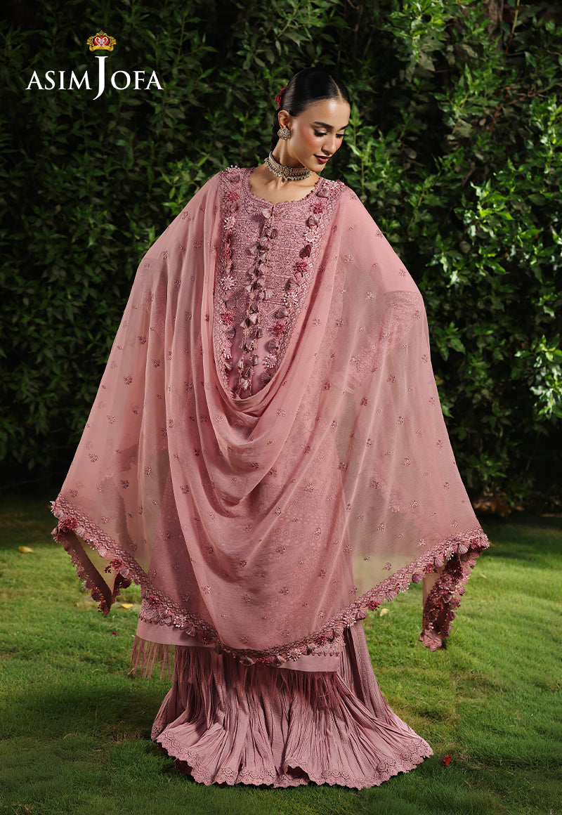 AJULC-03 Embroidered Paper Cotton Unstitched 3 Pcs