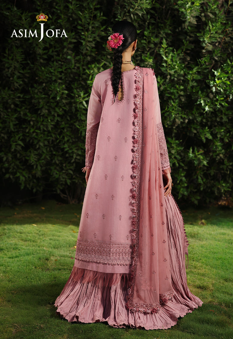 AJULC-03 Embroidered Paper Cotton Unstitched 3 Pcs