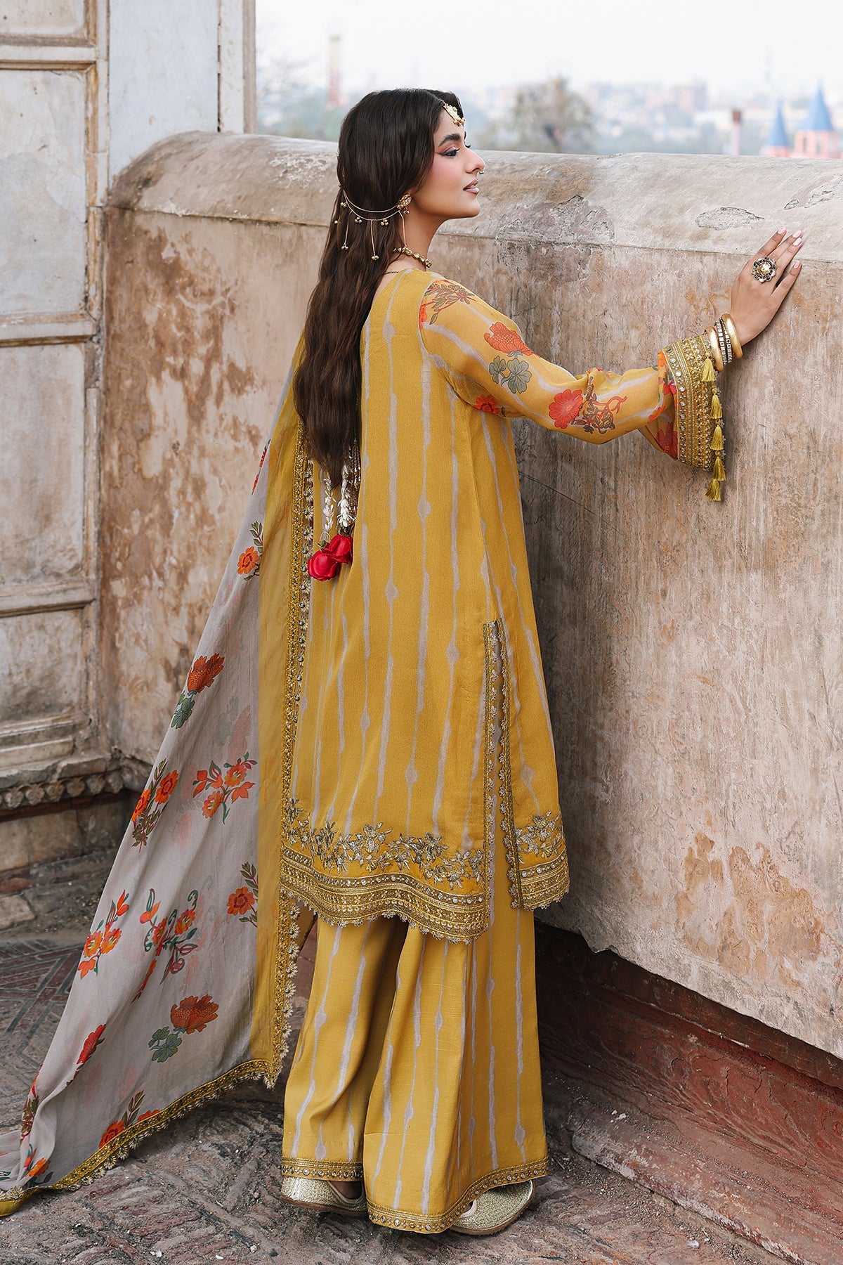 3-Pc Unstitched Embroidered Printed Chiffon Collection VSL6-10