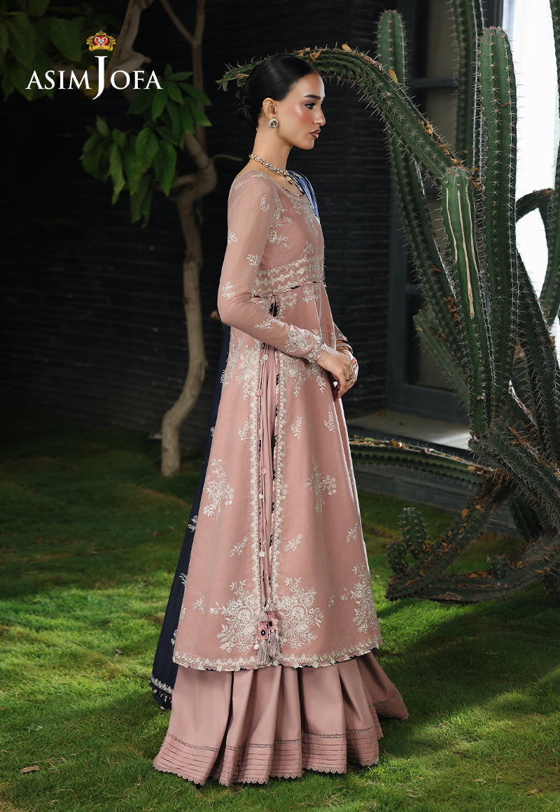AJULC-02 Embroidered Paper Cotton Unstitched 3 Pcs