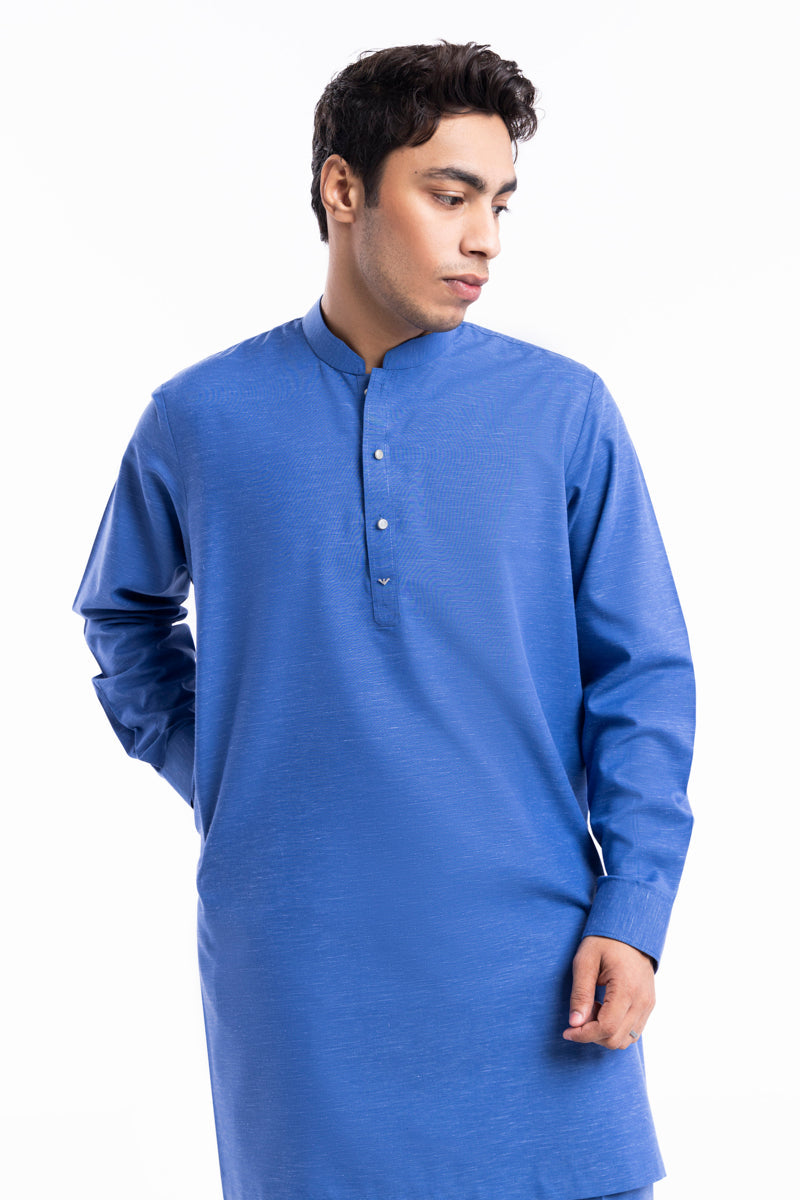 R-Blue-Blended-Kurta Trouser - (MP2PBBW25BM11D15)