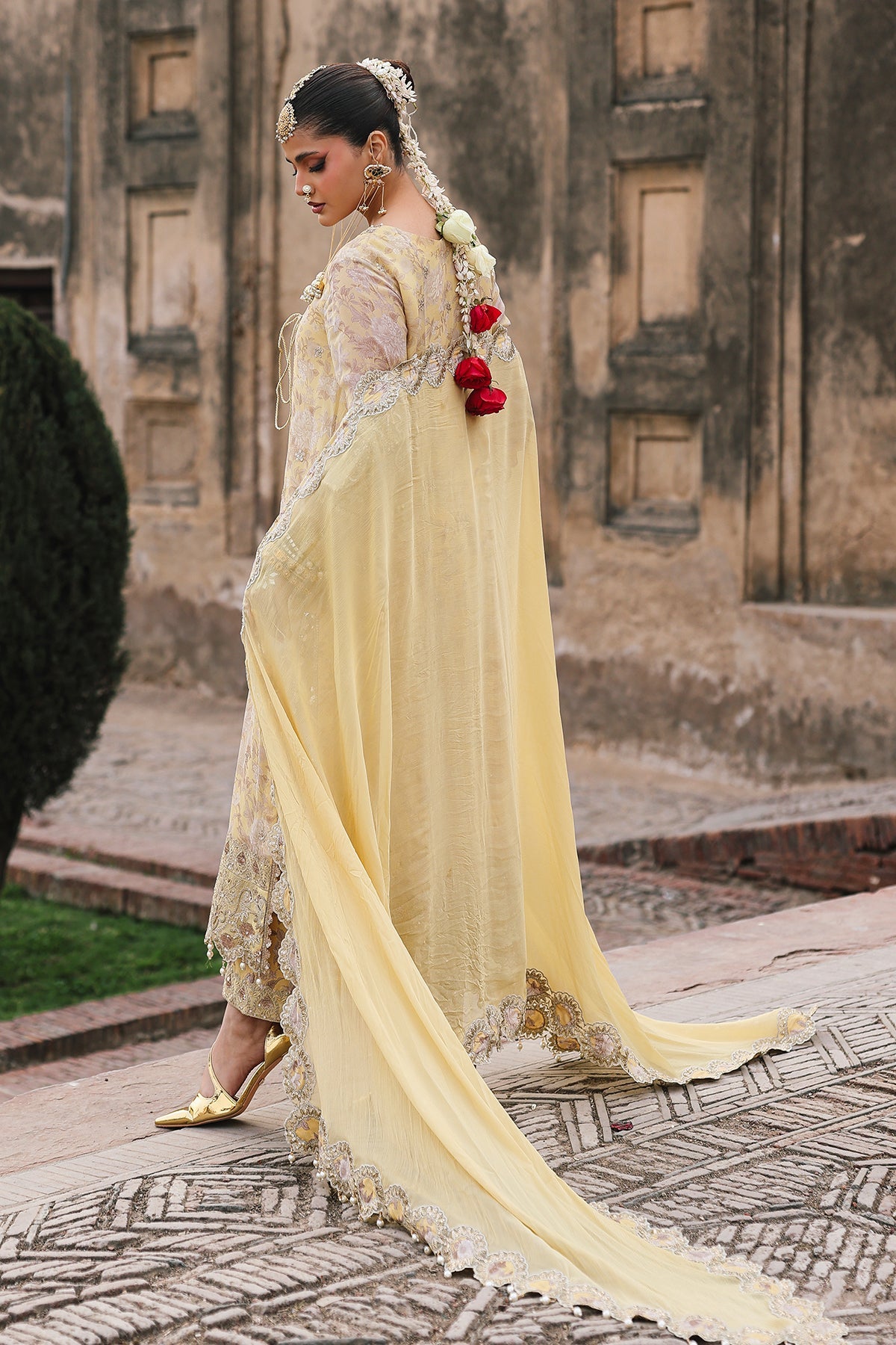 3-Pc Unstitched Embroidered Printed Chiffon Collection VSL6-13