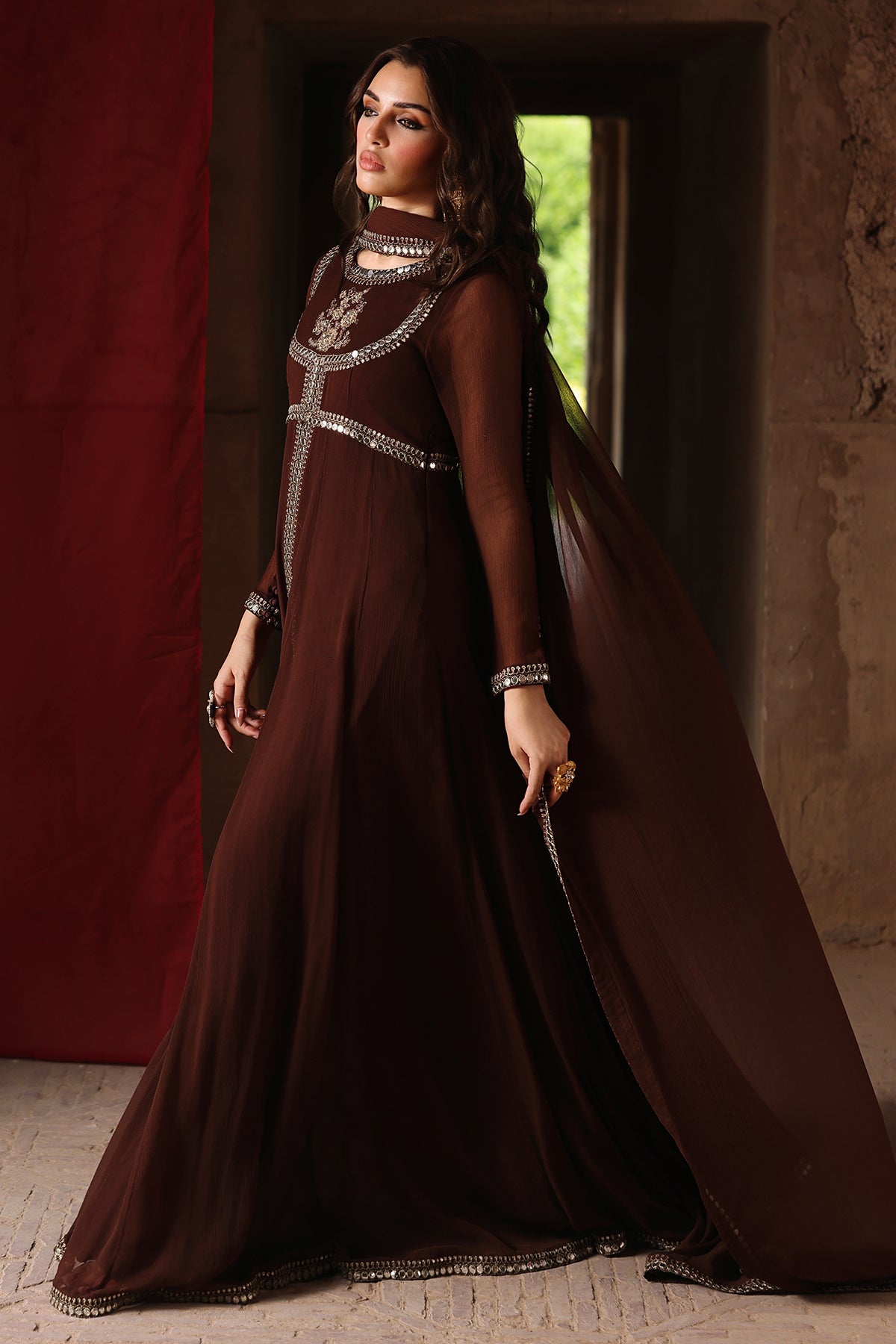 3-PC Stitched Embroidered CMA-6-454