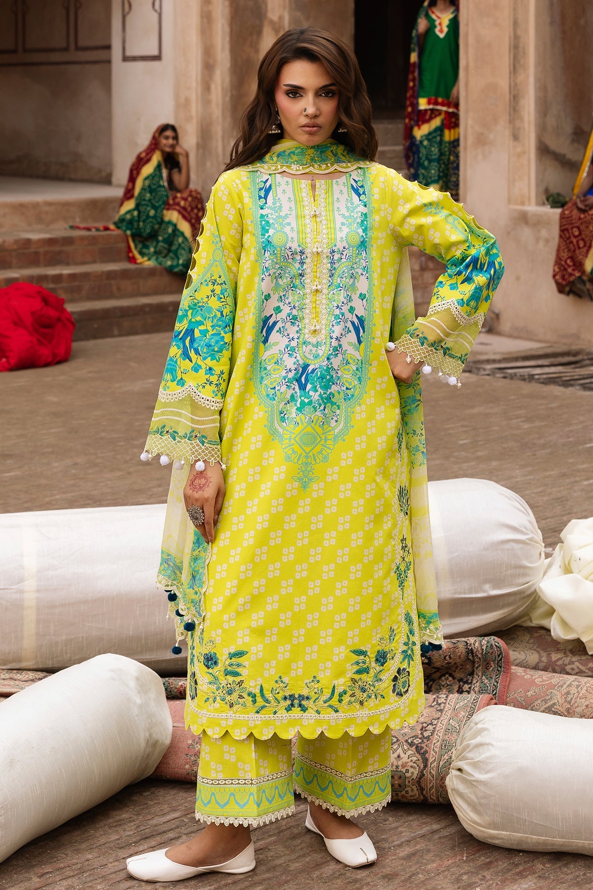 3-PC Unstitched Embroidered Lawn Collection CC6-25