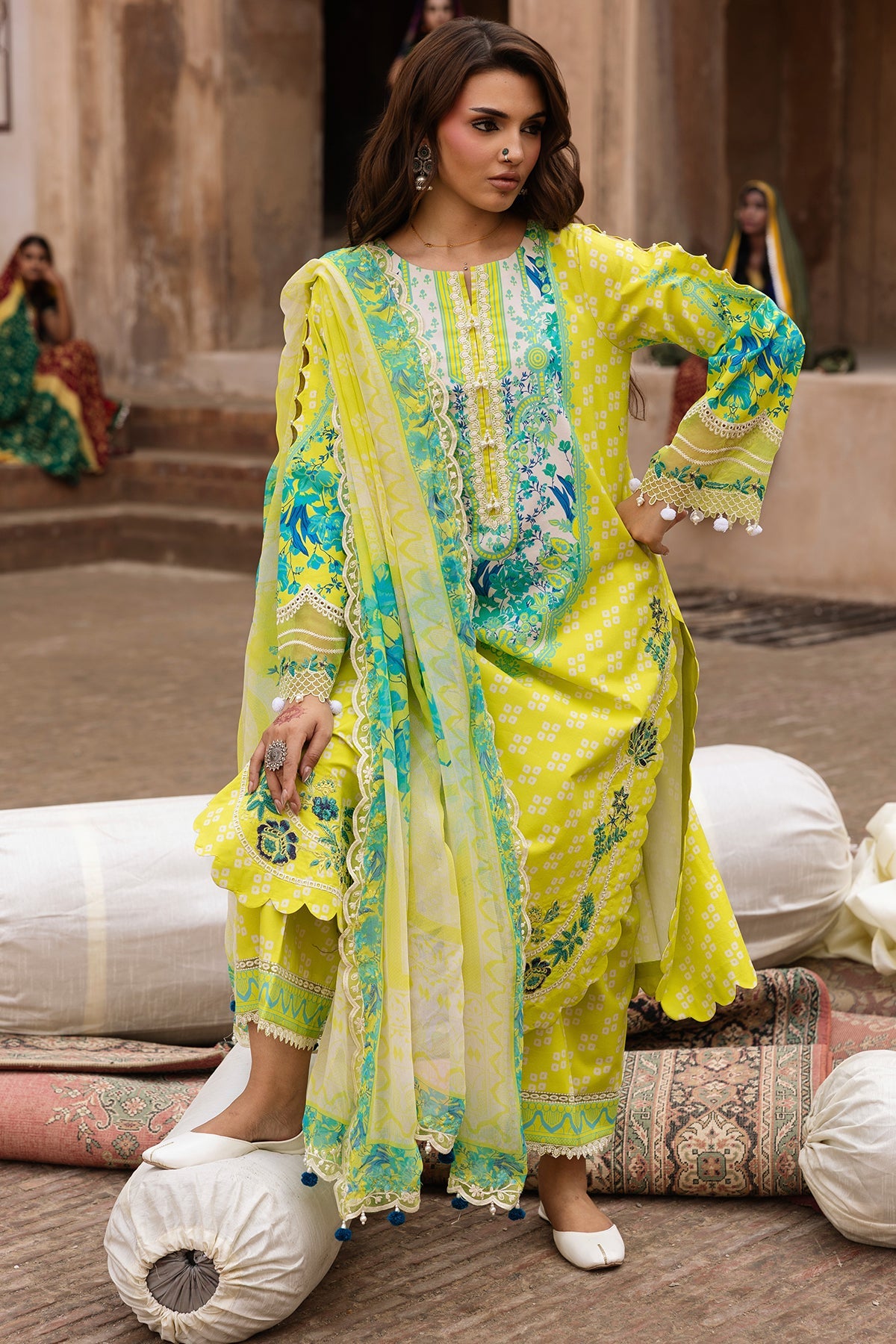 3-PC Unstitched Embroidered Lawn Collection CC6-25