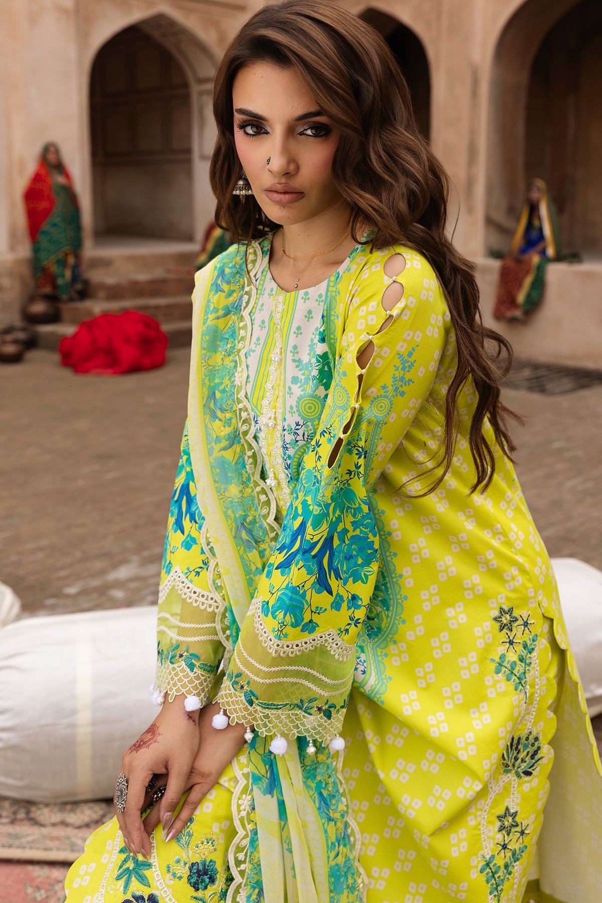 3-PC Unstitched Embroidered Lawn Collection CC6-25