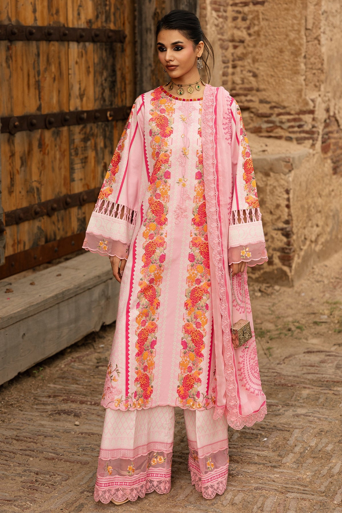 3-PC Unstitched Embroidered Lawn Collection CC6-26