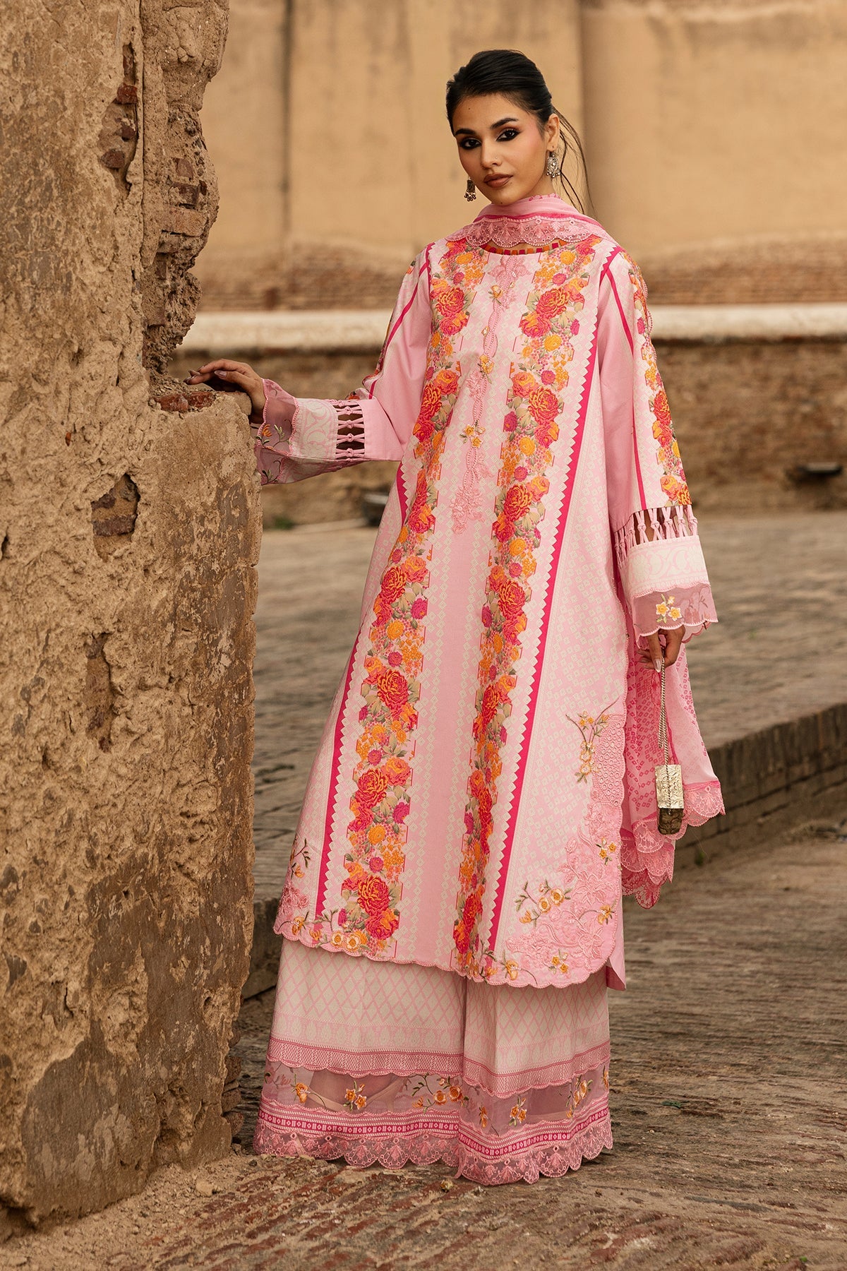 3-PC Unstitched Embroidered Lawn Collection CC6-26