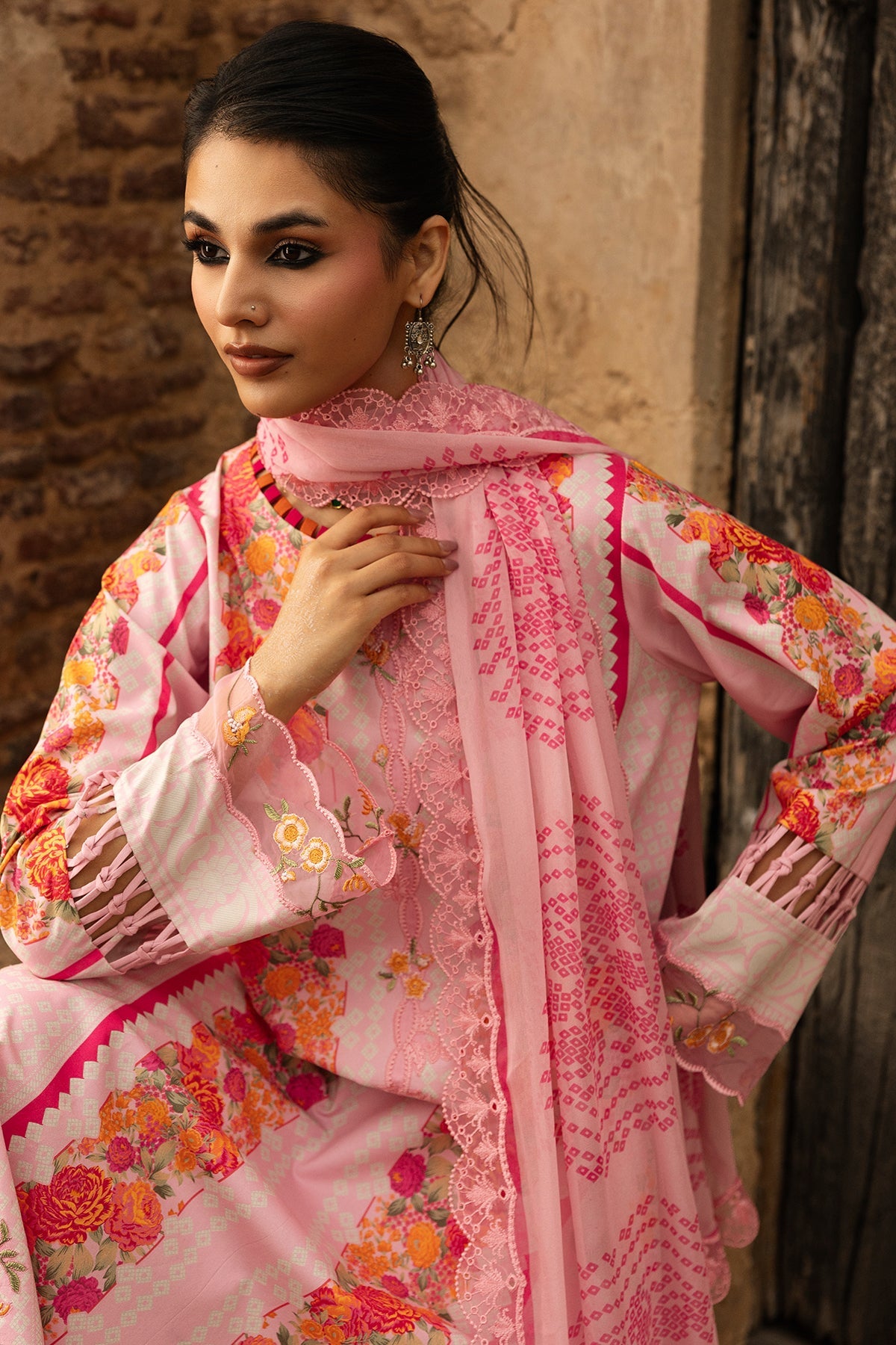 3-PC Unstitched Embroidered Lawn Collection CC6-26