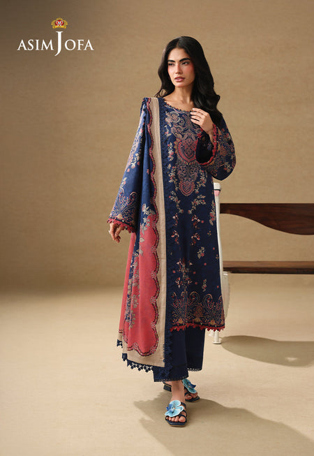 AJUBC-10 Printed Lawn Unstitched 3 Pcs