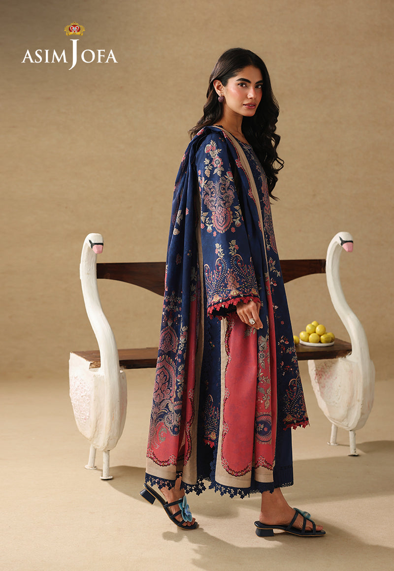 AJUBC-10 Printed Lawn Unstitched 3 Pcs