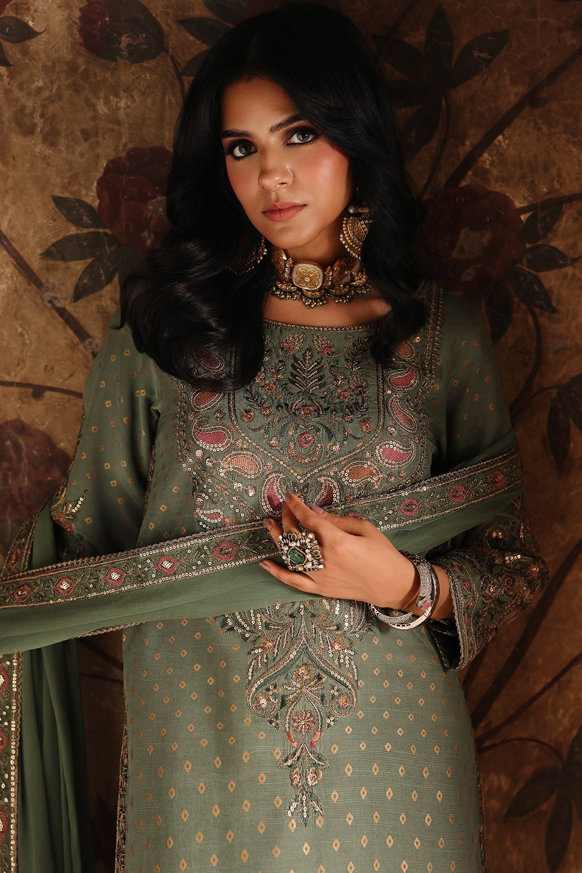 3-PC Stitched Embroidered CMA-6-470