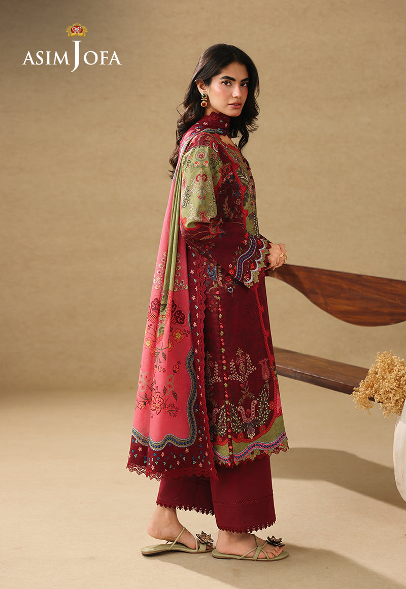 AJUBC-09 Printed Lawn Unstitched 3 Pcs