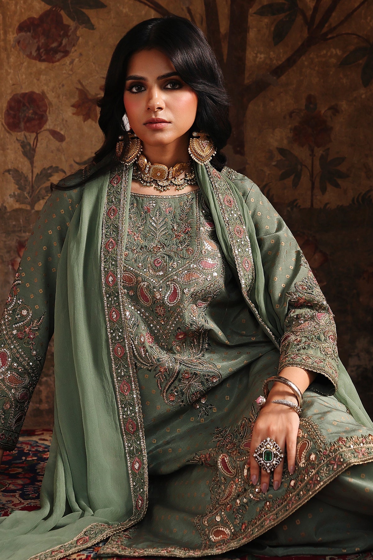 3-PC Stitched Embroidered CMA-6-470