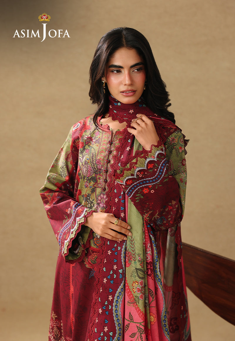 AJUBC-09 Printed Lawn Unstitched 3 Pcs