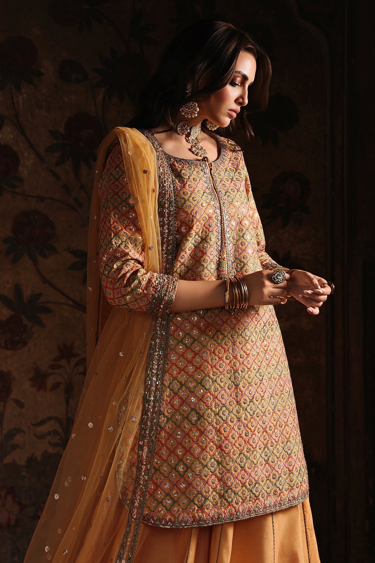 3-PC Stitched Embroidered CMA-6-473