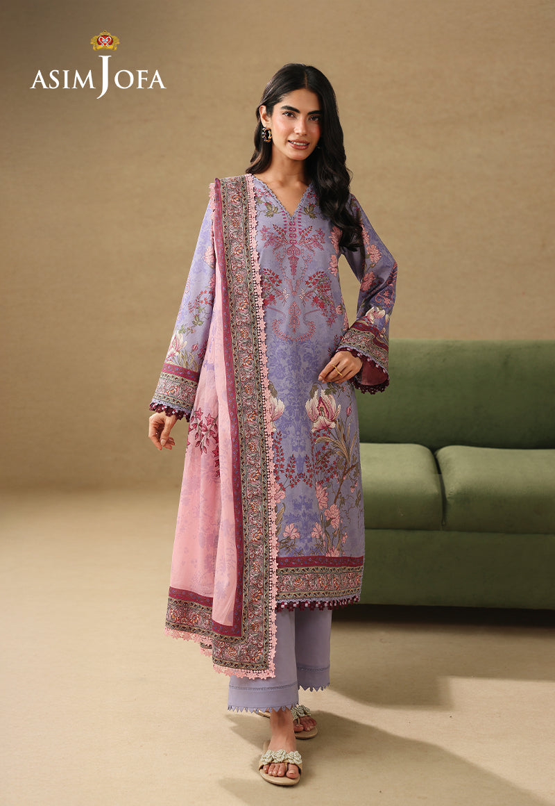 AJUBC-06 Printed Lawn Unstitched 3 Pcs