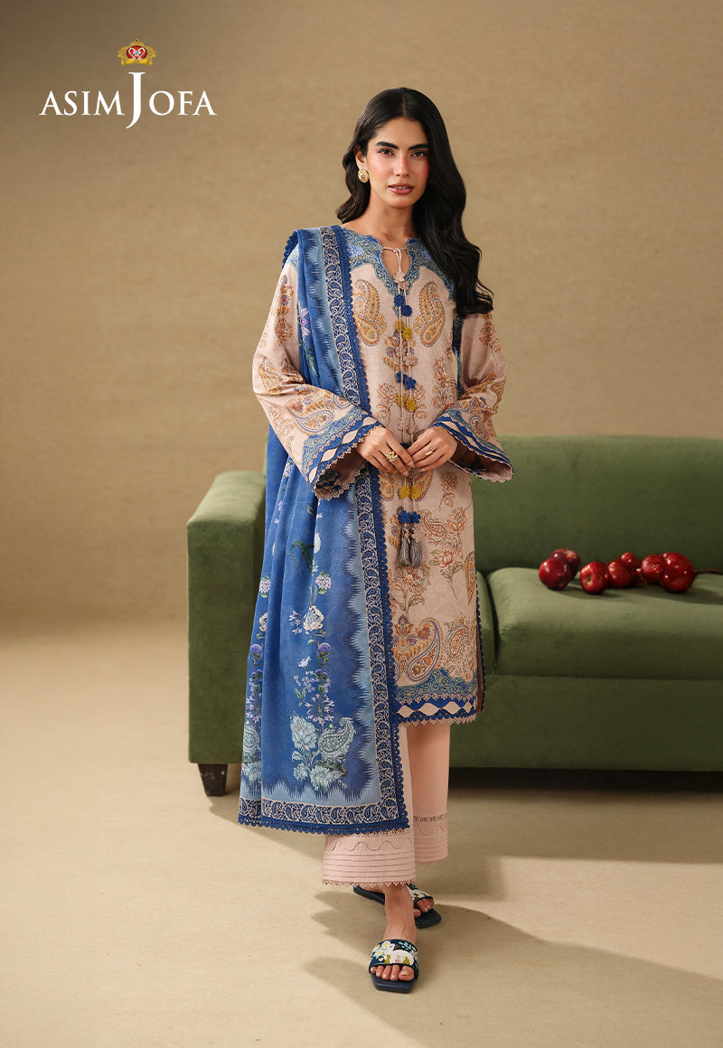 AJUBC-05 Printed Lawn Unstitched 3 Pcs
