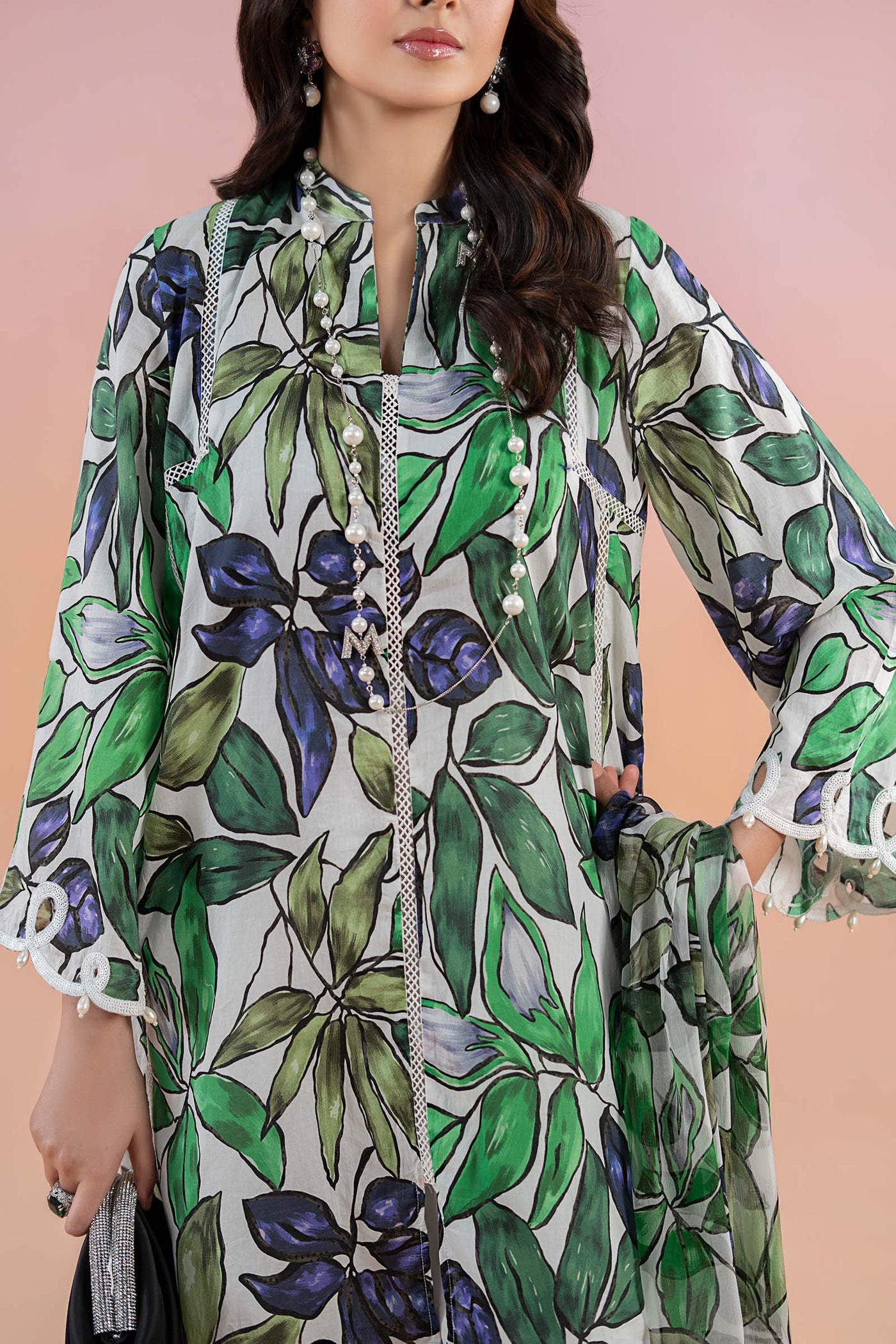 3 Piece Printed Lawn Suit | Mps-2505-A