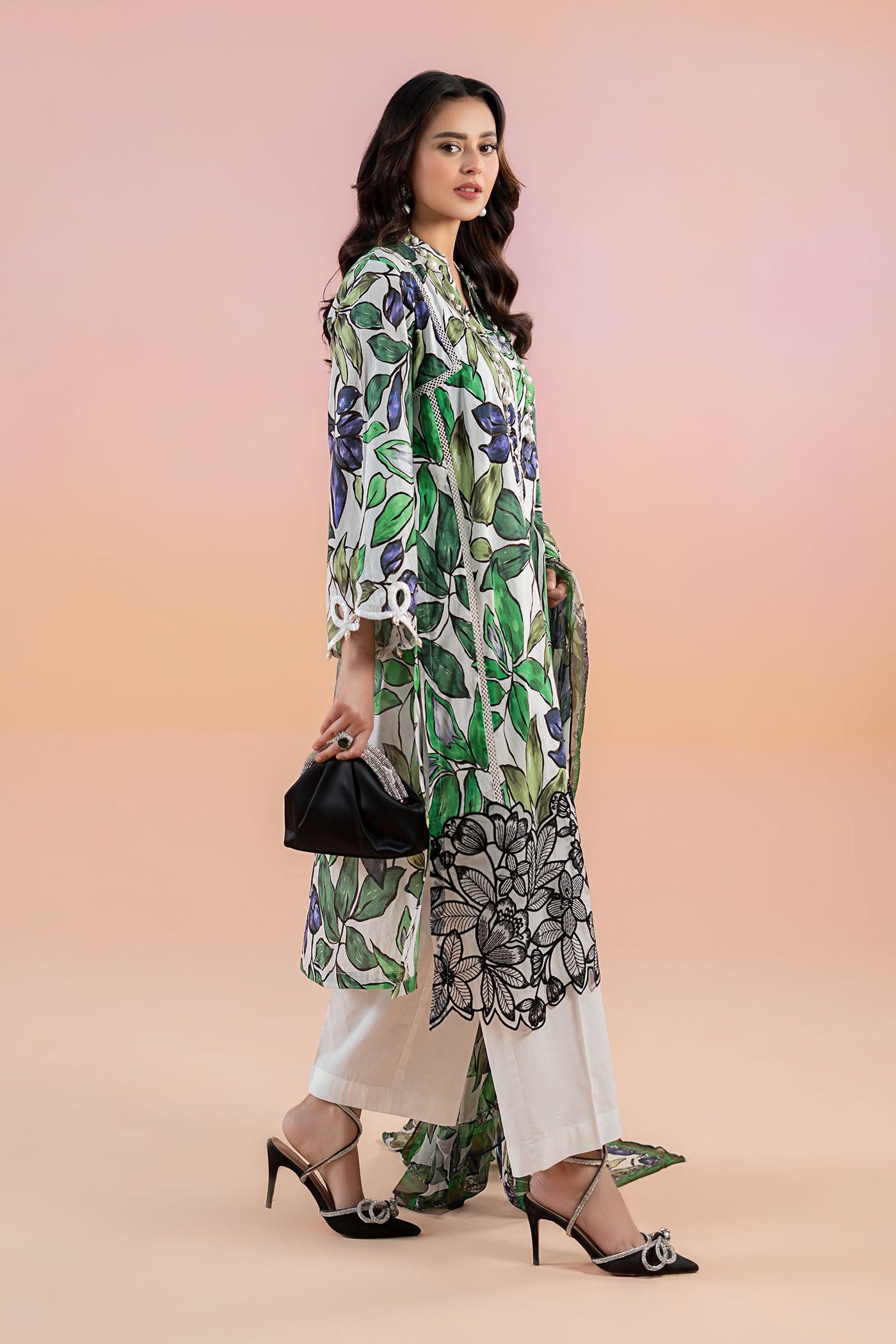 3 Piece Printed Lawn Suit | Mps-2505-A