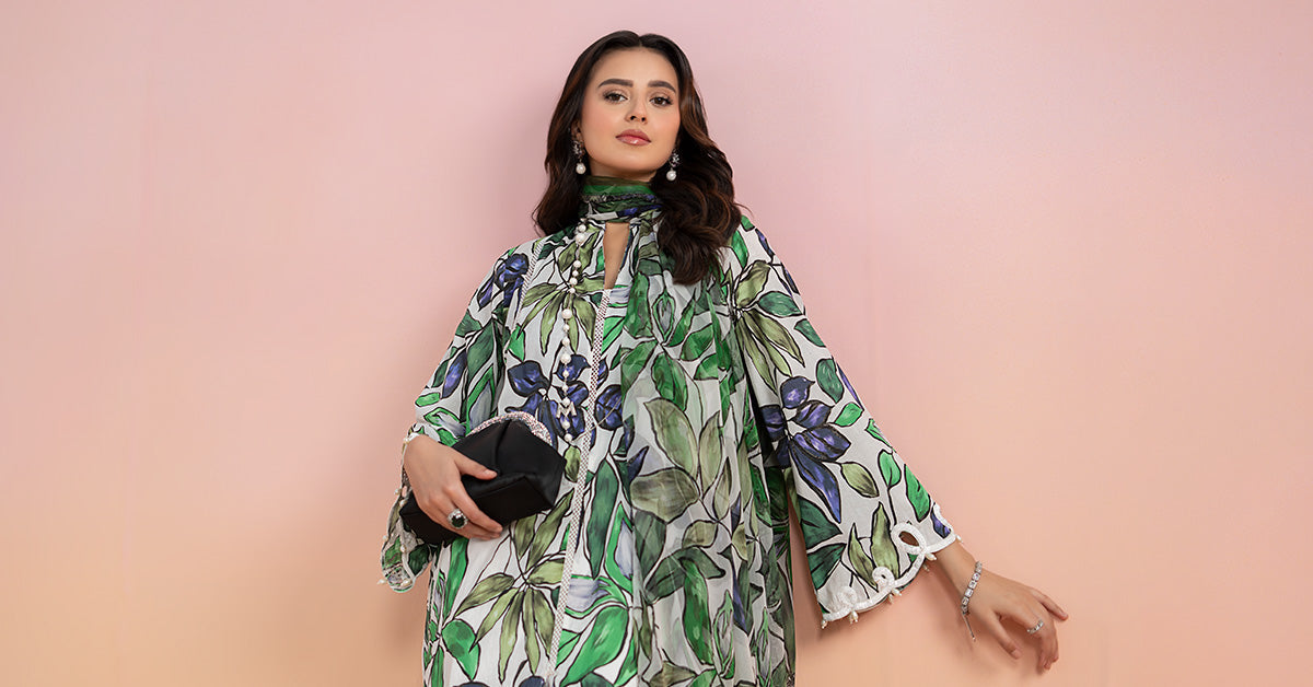 3 Piece Printed Lawn Suit | Mps-2505-A
