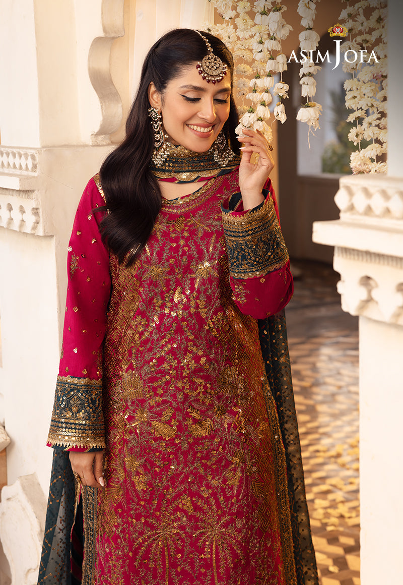 AJSHD-19 EMBROIDERED STITCHED 3 PCS