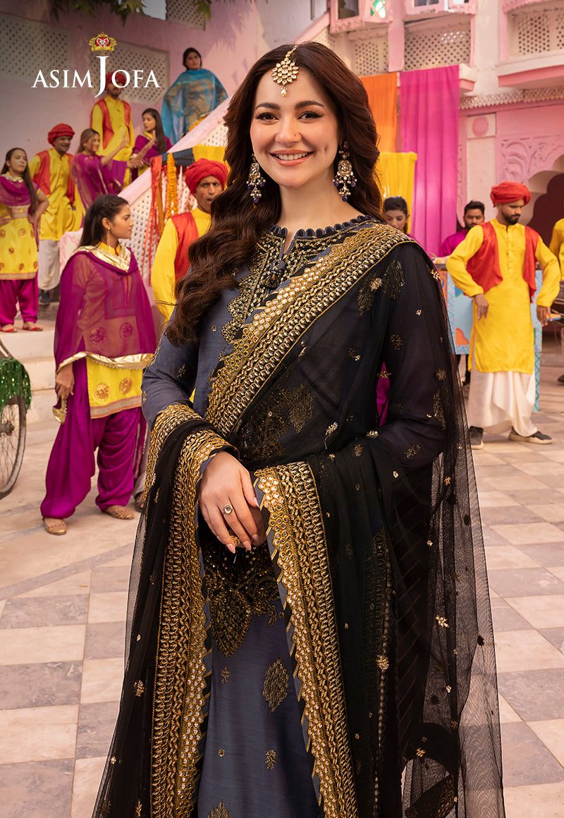 AJDAD-10 EMBROIDERED STITCHED 3 PCS