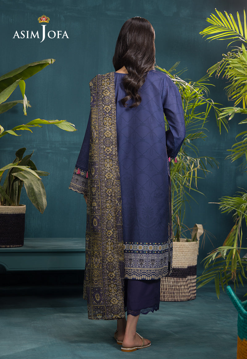 Ajgr-20 Printed Swiss Lawn 3 Pcs