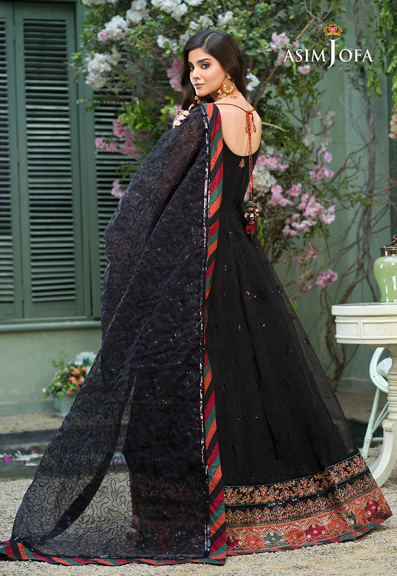 AJFC-38 EMBROIDERED ORGANZA 3 PCS