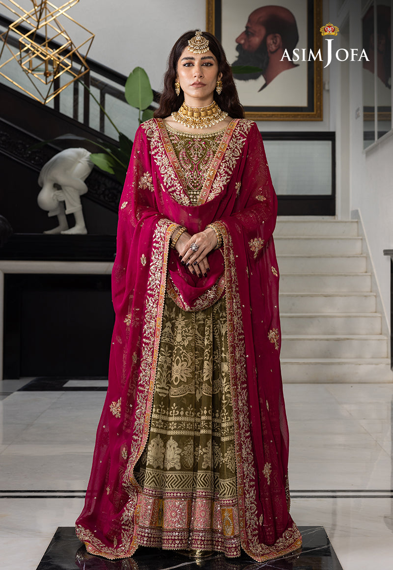 AJJHD-03 EMBROIDERED CHIFFON STITCHED 3 PC