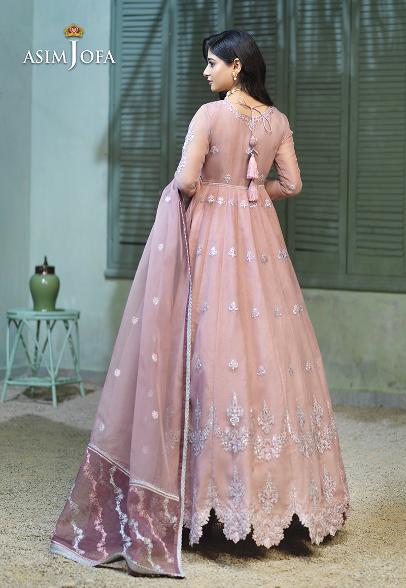 AJFC-54 EMBROIDERED ORGANZA 3 PCS