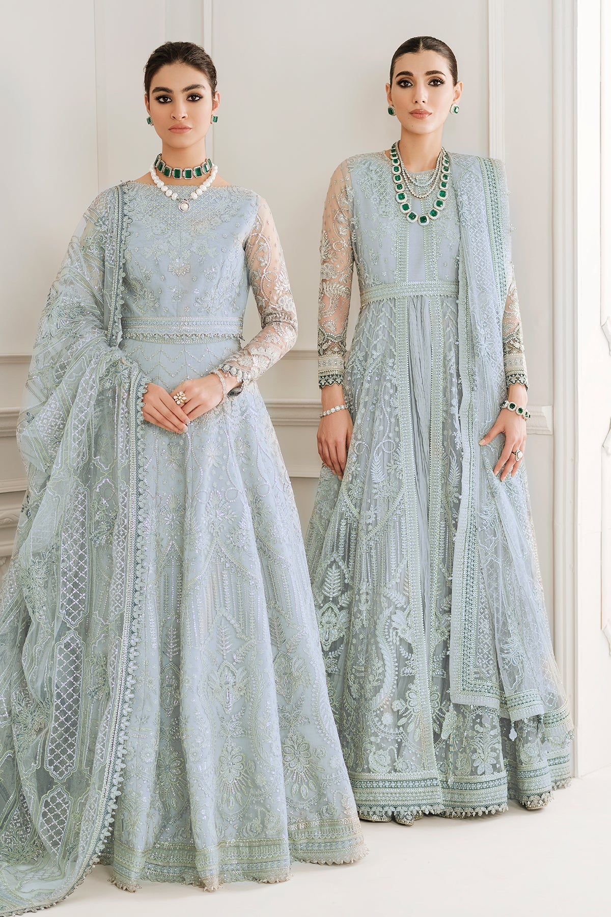 EMBROIDERED NET CH10-05 STITCHED