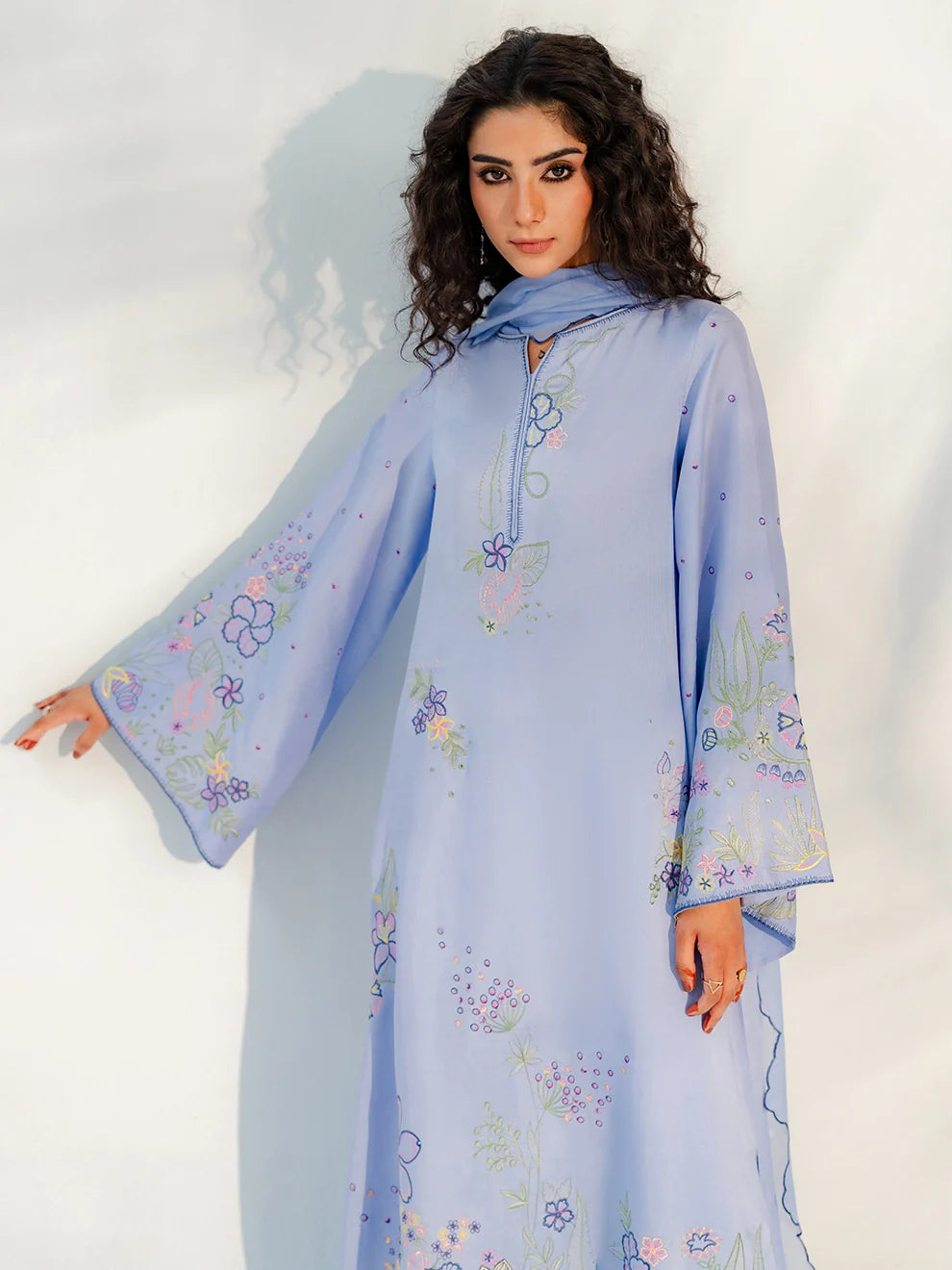 Aether Bloom – 3Pcs Rawsilk Ensemble