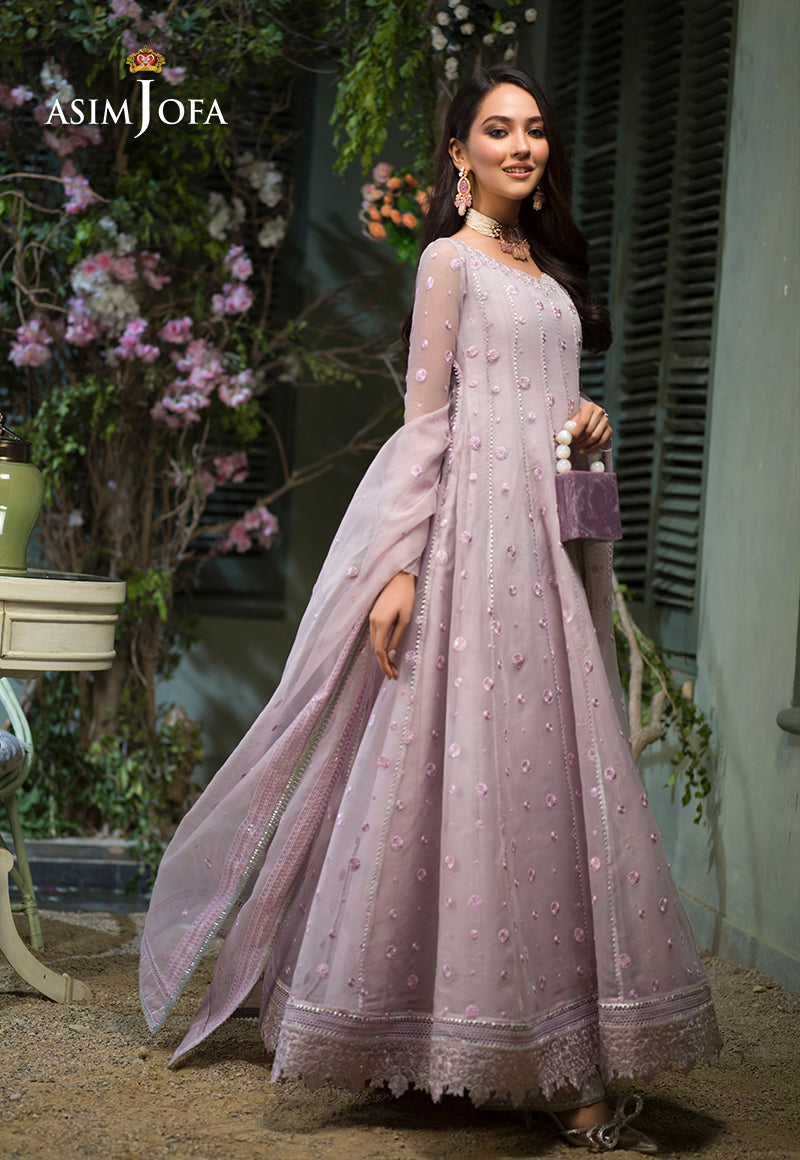 AJFC-45 EMBROIDERED ORGANZA 3 PCS