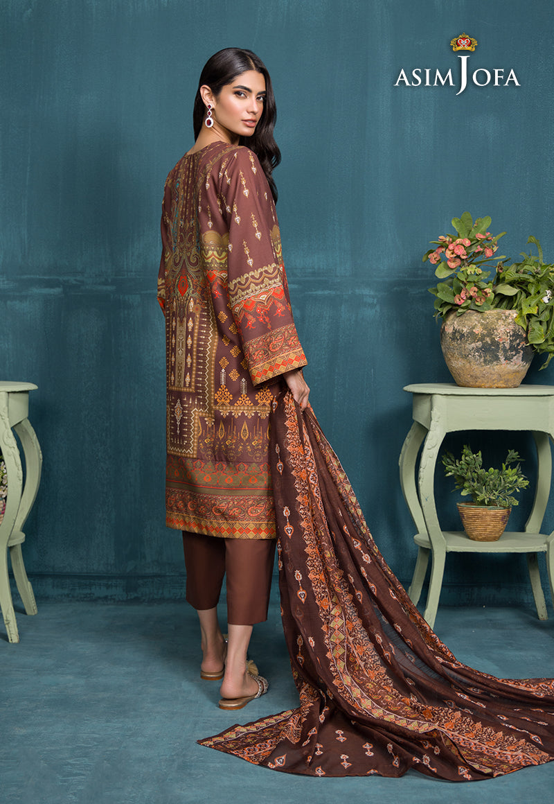 Ajso-134 Unstitched 2 Pcs Shirt Dupatta
