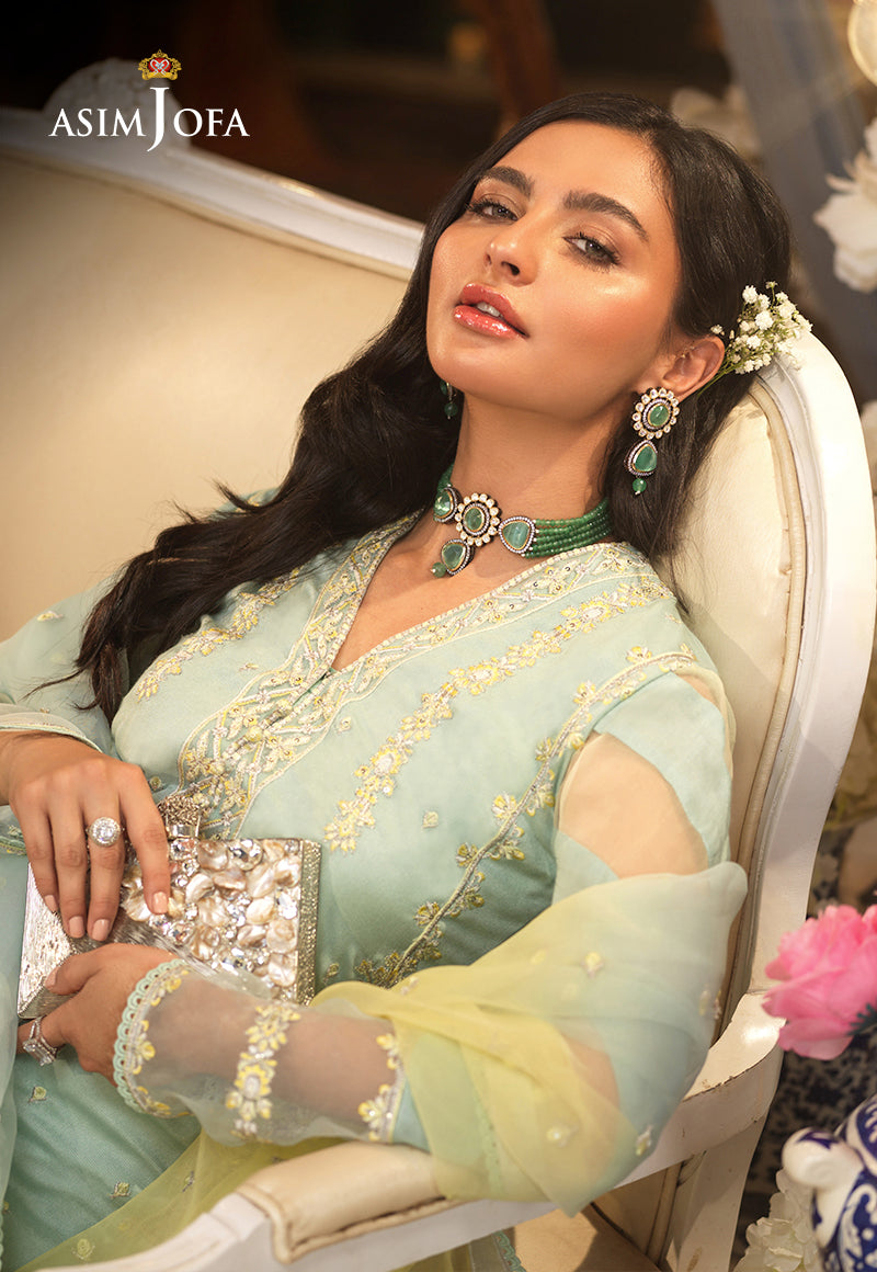 AJFC-19 EMBROIDERED COTTON NET 3 PCS