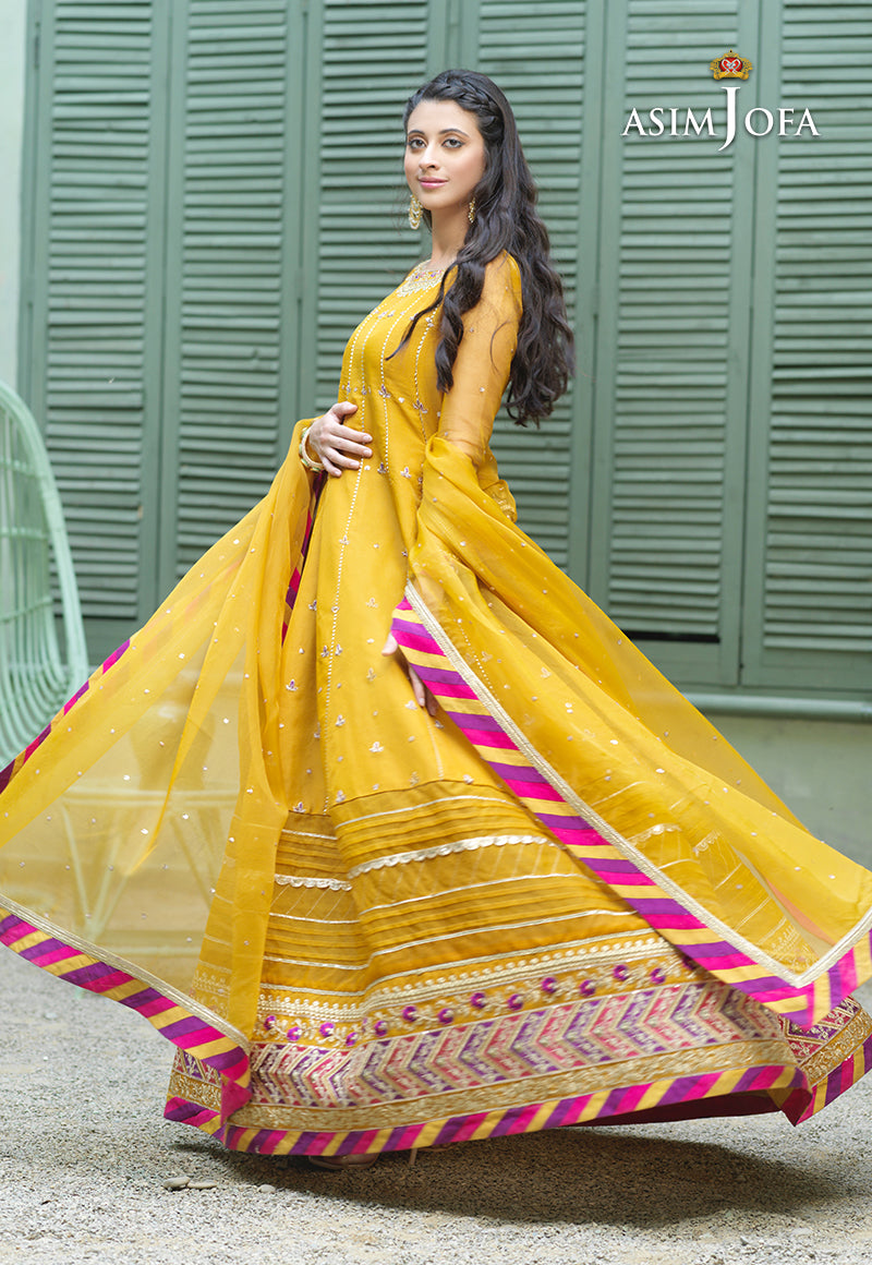 AJFC-42 EMBROIDERED ORGANZA 3 PCS