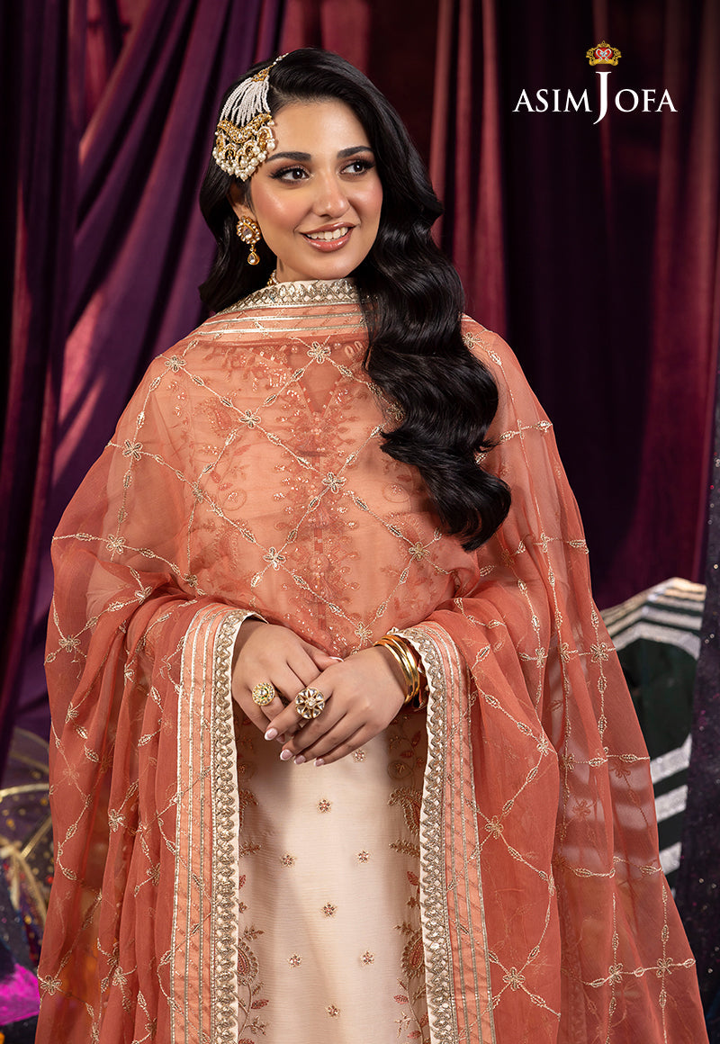 AJCD-14 EMBROIDERED CHIFFON 3 PCS