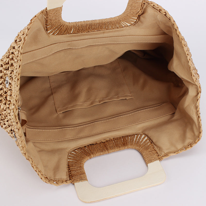 Paola Raffia Bag with Handle