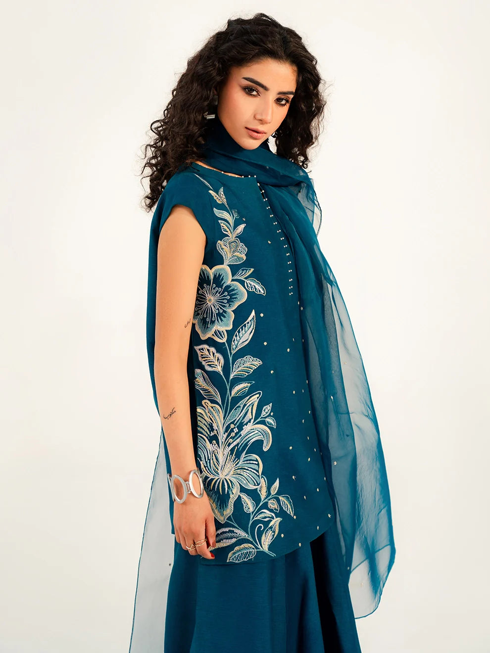 FLORET - 3pcs Tusser Silk Ensemble