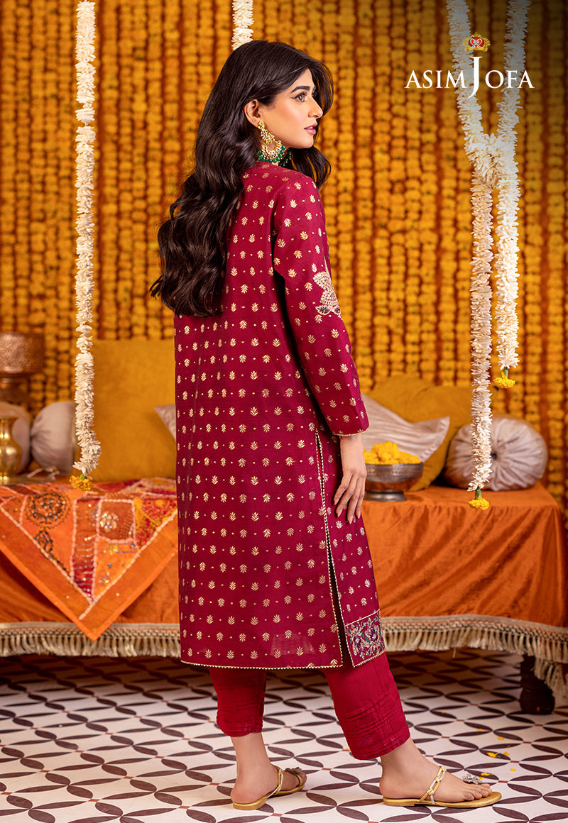 Ajtm-15 - Embroidered Jacquard 2 Pcs