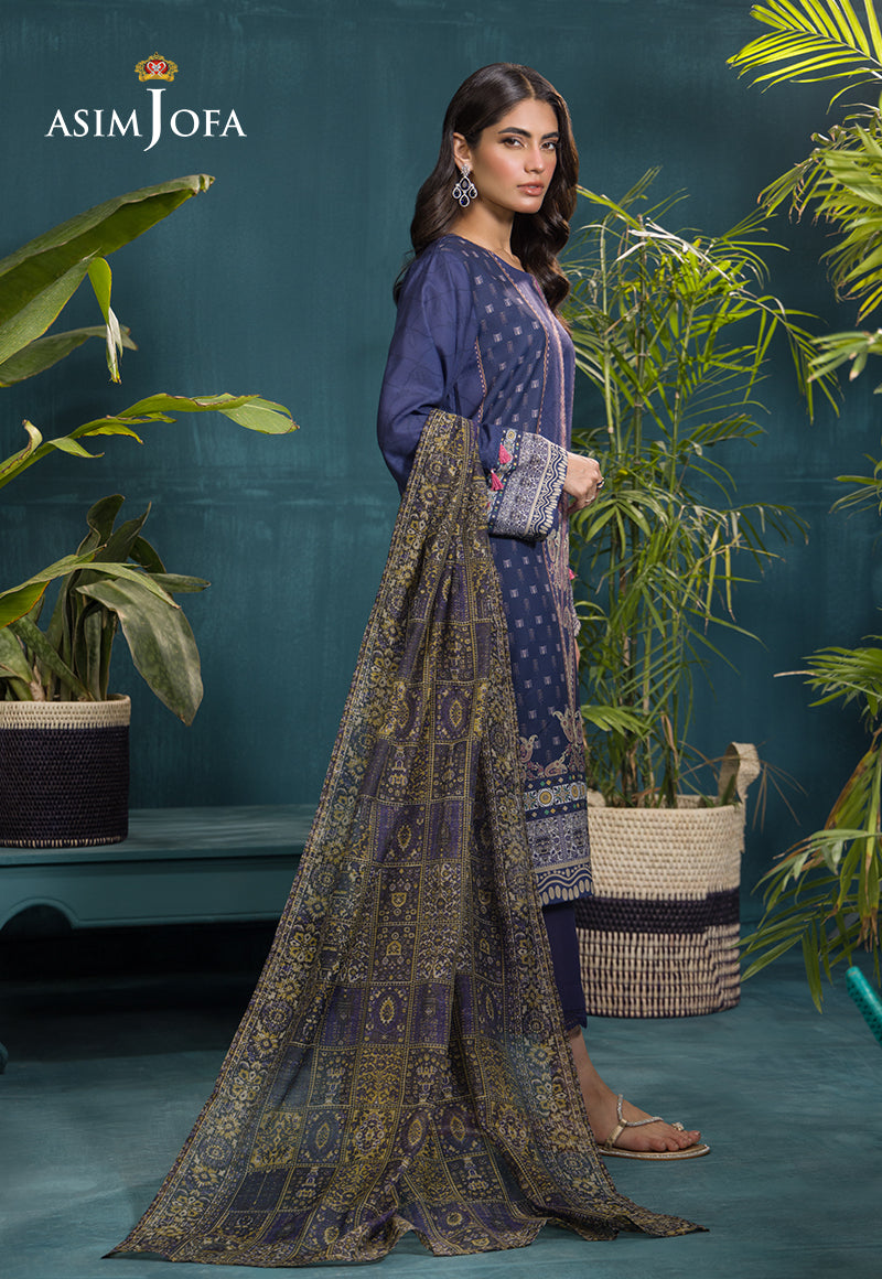Ajgr-20 Printed Swiss Lawn 3 Pcs