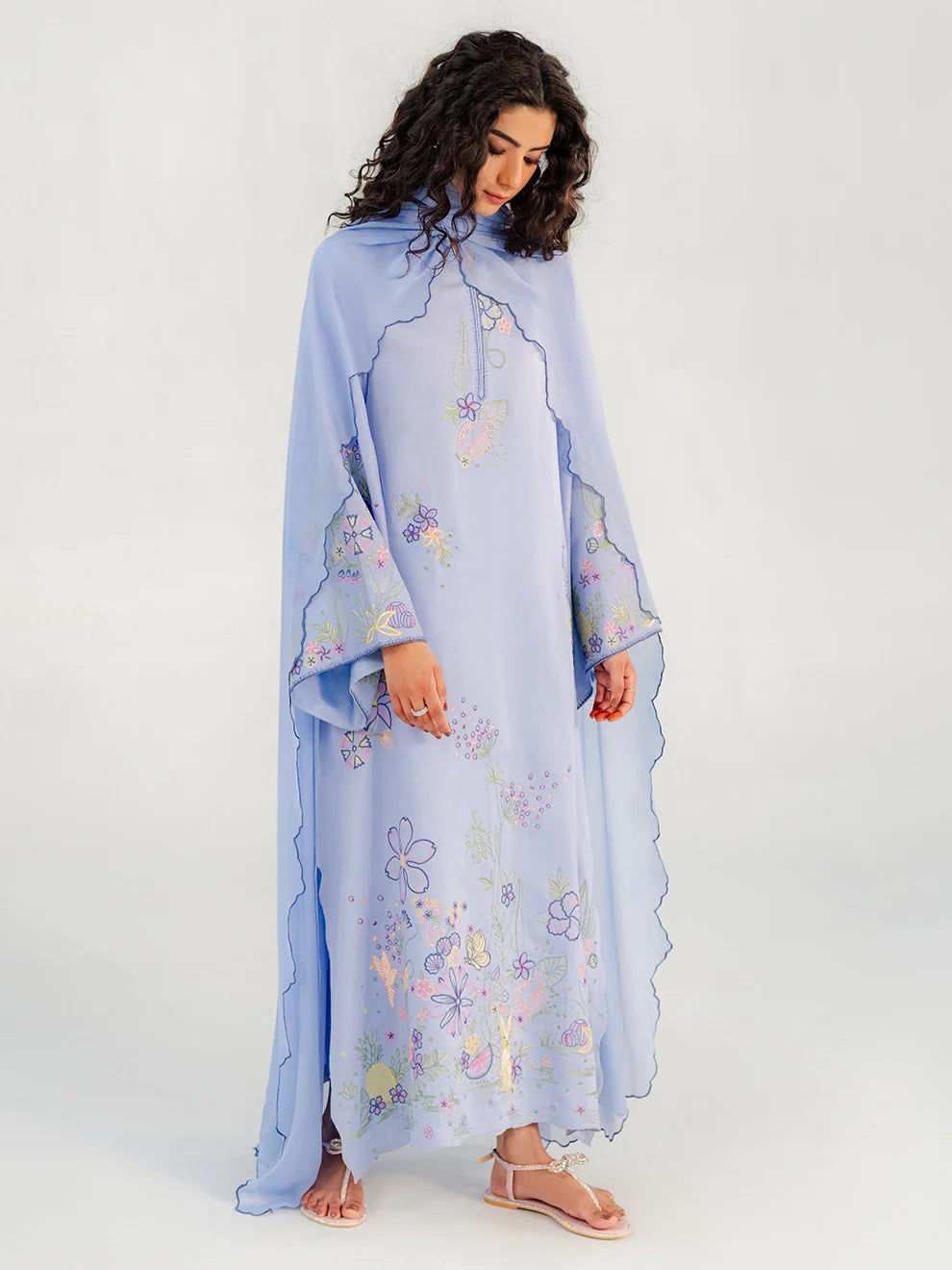 Aether Bloom – 3Pcs Rawsilk Ensemble
